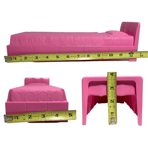 Barbie Dreamhouse Pink Bed #FHY73 #GNH53 Replacement Dollhouse 2018 2020 - Picture 10 of 11
